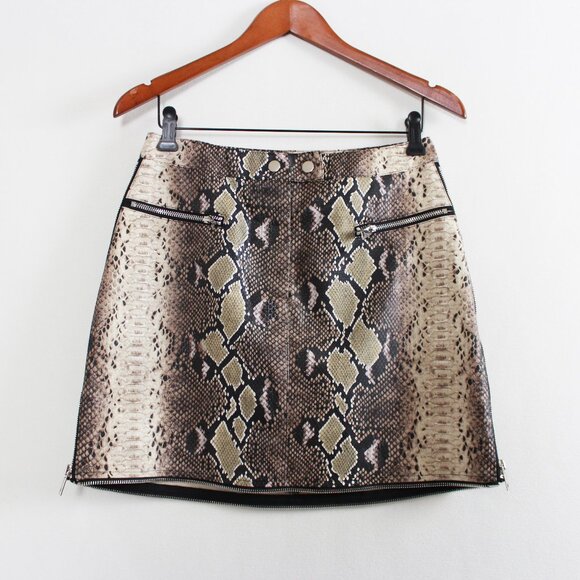 I.AM.GIA Faux Snakeskin Mini Skirt - Picture 15 of 16